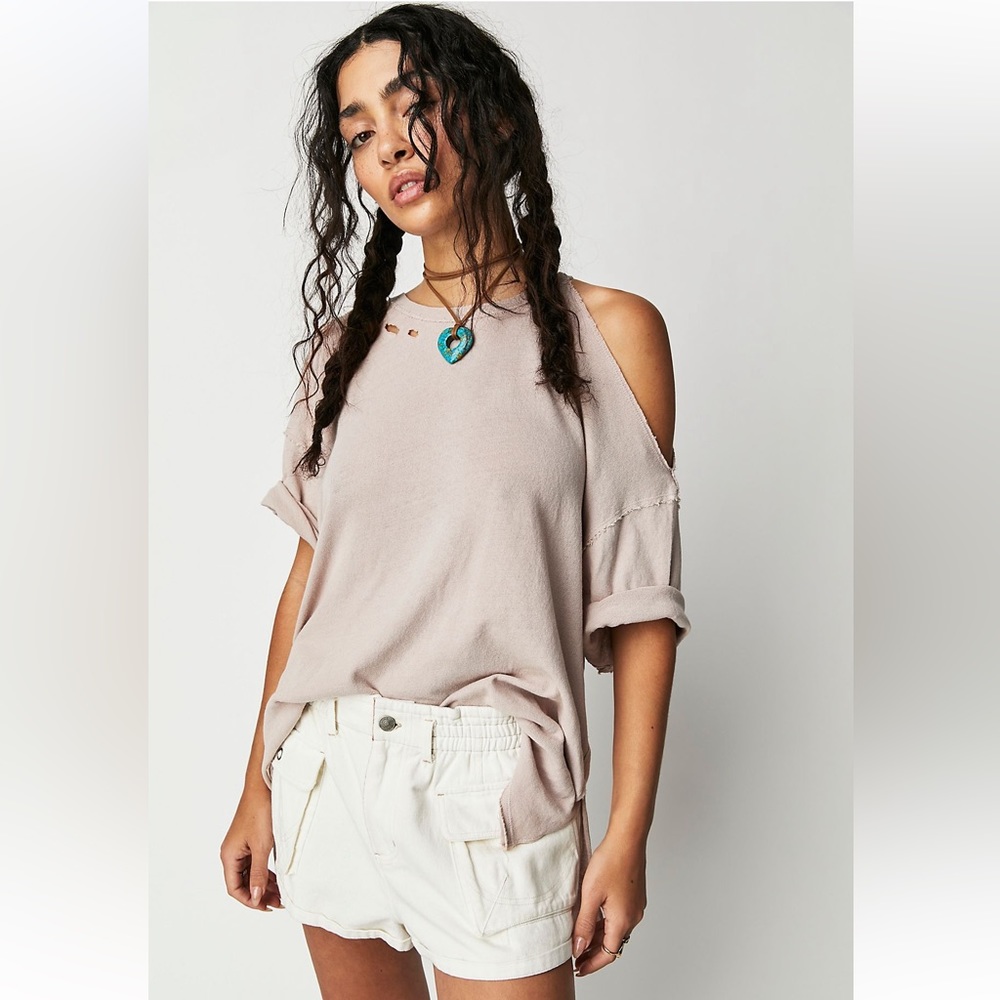 We the Free “Saturn tee” sz M in Ethera color NWT free people